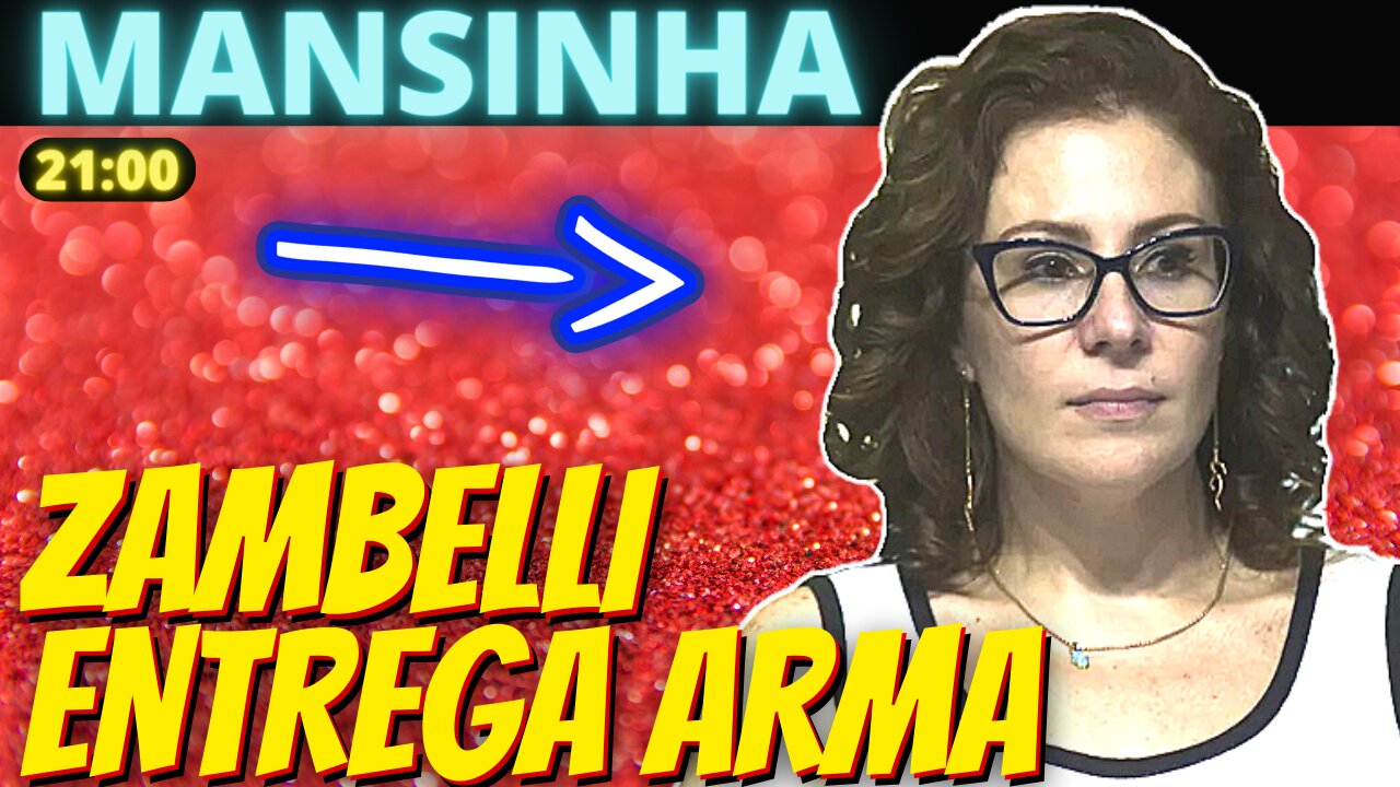 Como uma boa menina Carla Zambelli entrega arma à polícia