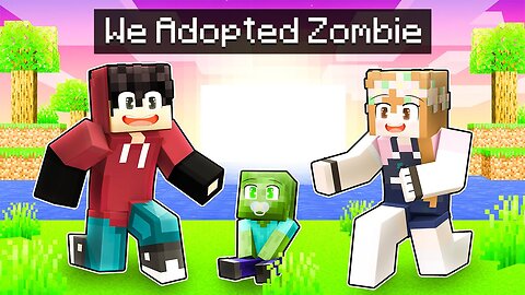 Daisy ADOPTS a BABY ZOMBIE in minecraft.