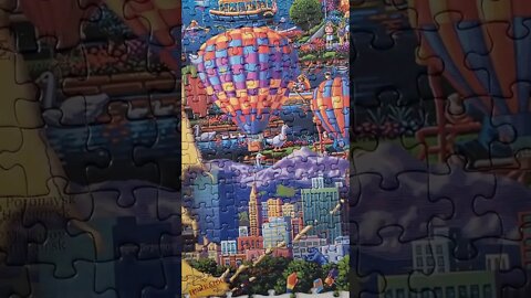 60000 piece puzzle Day 18 Complete! #jigsawpuzzle #puzzles #shorts #worldslargest