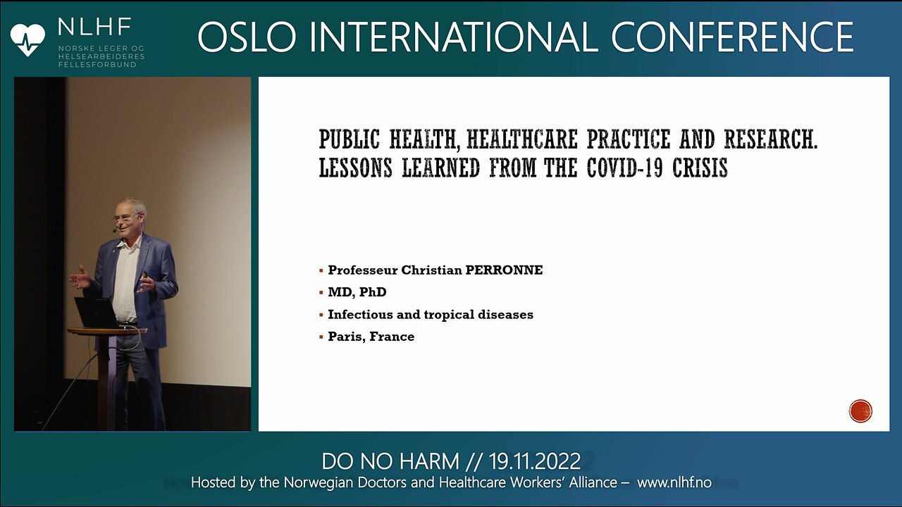 Dr. Christian Peronne: Public health practice and research: lessons learned from the Covid-19 crisis