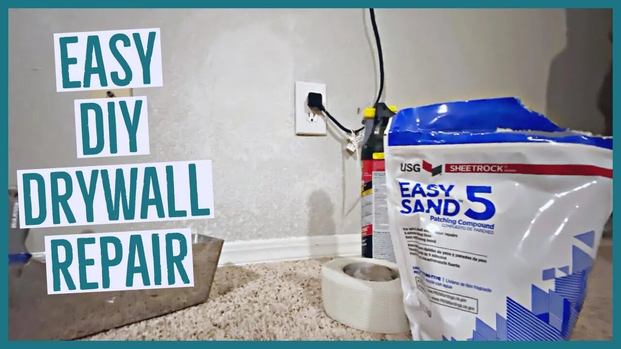 Easy DIY Drywall Repair| Fast Drywall Repair No Sheetrock Needed!!!