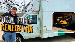 Installing Standard Portable Dual Fuel Generator in Motorhome/RV