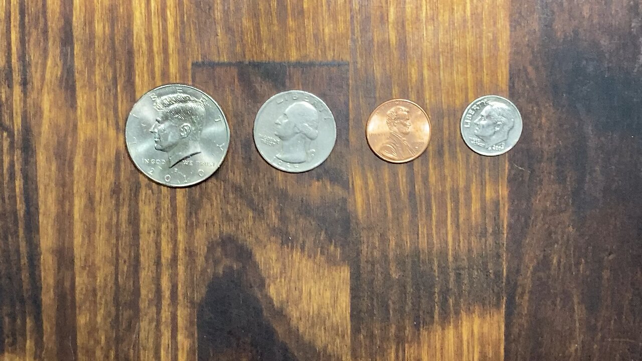1/4 Oz Gold Eagle size comparison.