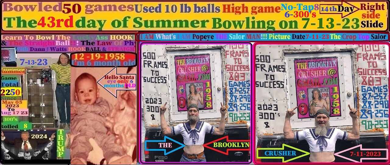 2250 games bowled become a better Straight/Hook ball bowler #166 with the Brooklyn Crusher 7-13-23