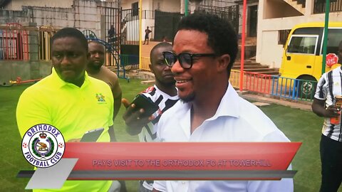 2020 International Football Personality MOHAMED KALLON of SIERRA LEONE visits the ORTHODOX FC