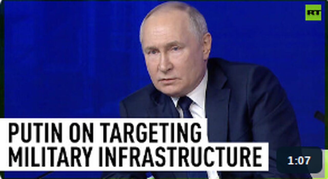 Russia only targets military infrastructure, unlike Ukraine – Putin