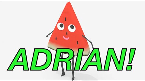 Happy Birthday ADRIAN! - WATERMELON Birthday Song