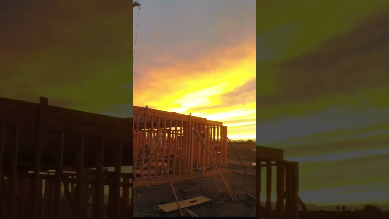 Check out the incredible #unfiltered sunset we caught at the construction site on our @GoPro!