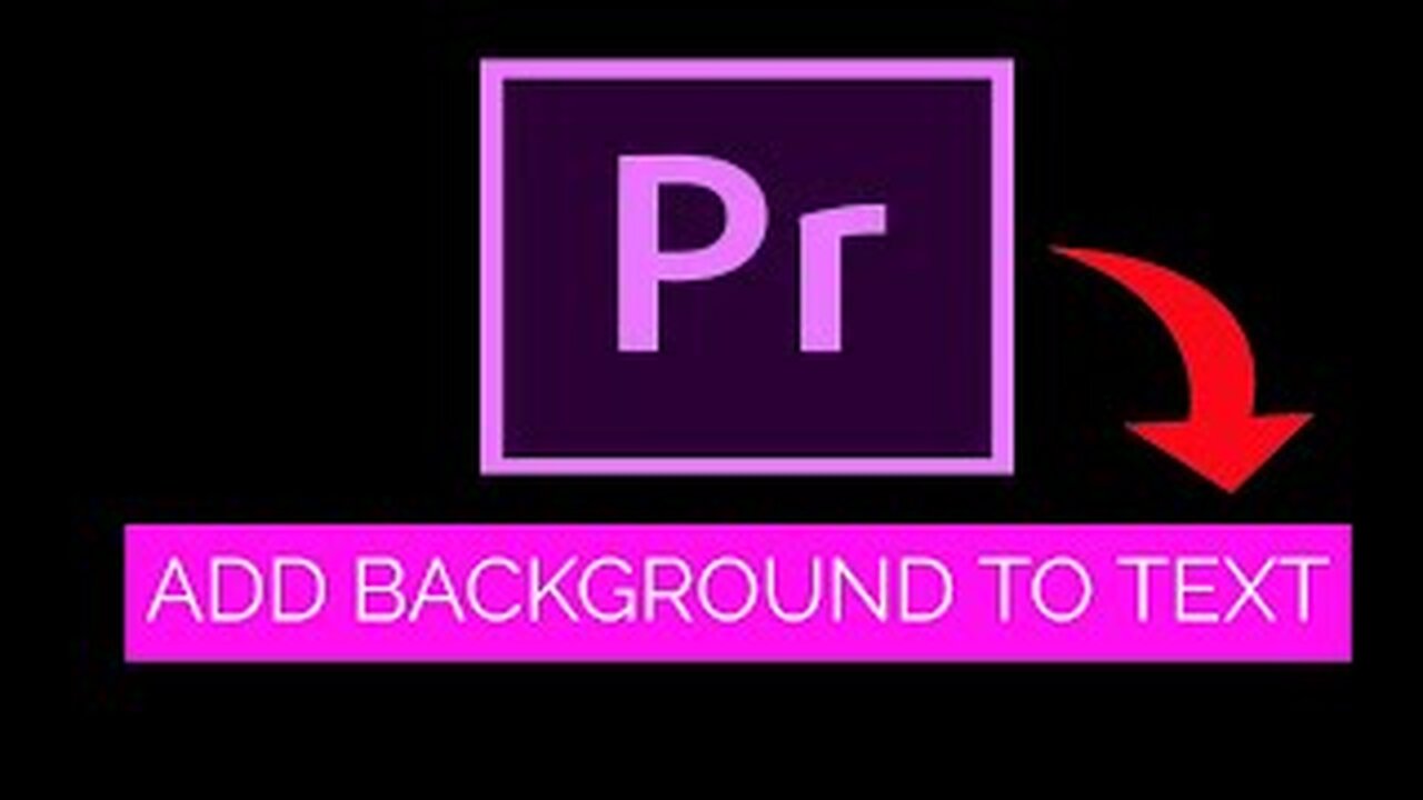 How to add Background to Text in Premiere Pro (Tutorial)