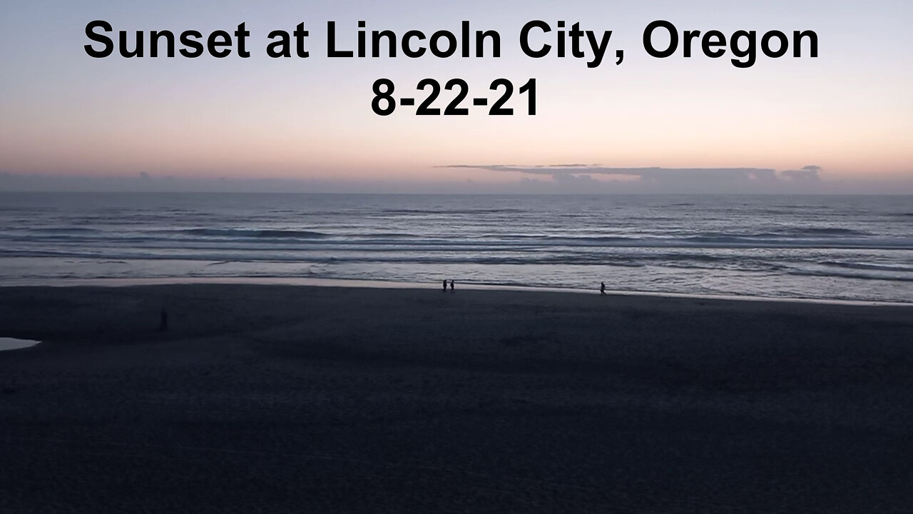 Lincoln City, Oregon Beach Sunset 8-22-21