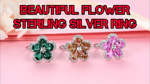 Beautiful Sterling Silver Flower Ring💍🔥