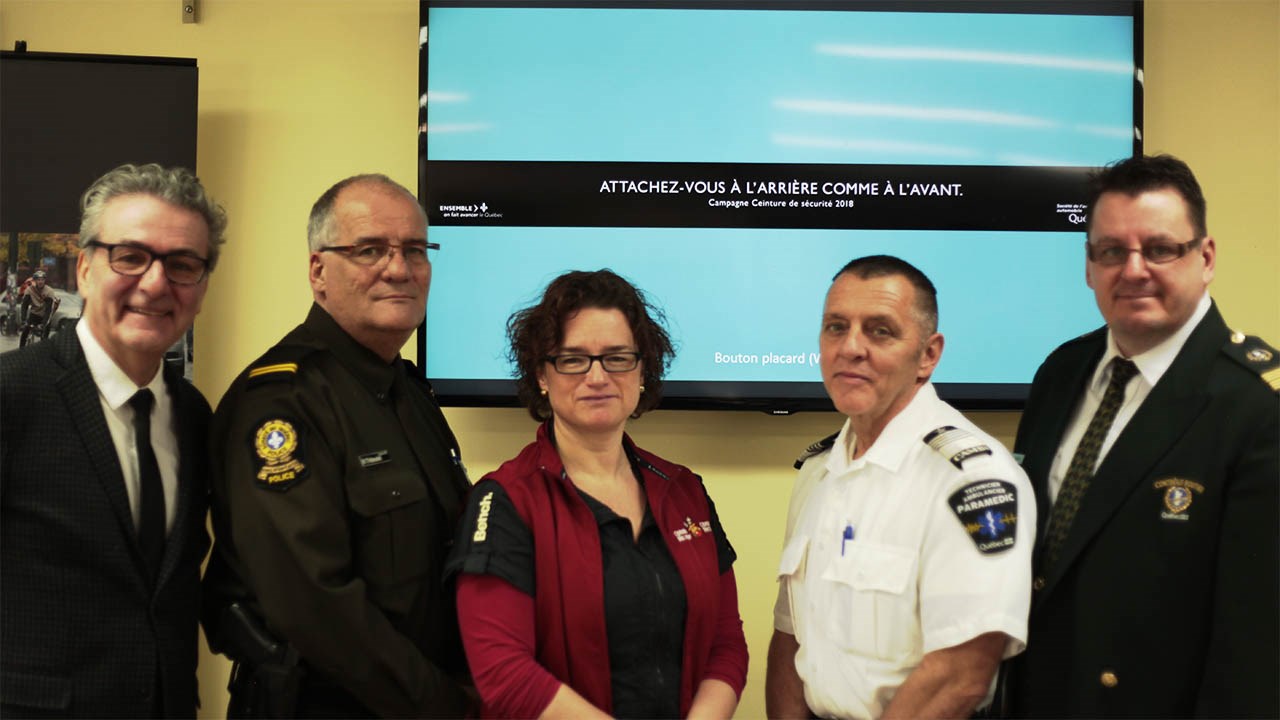 La SAAQ lance sa campagne de prévention "Attachez-vous à l'arrière comme à l'avant"