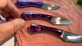 Acrylic knife handles,,,,, purddddddy