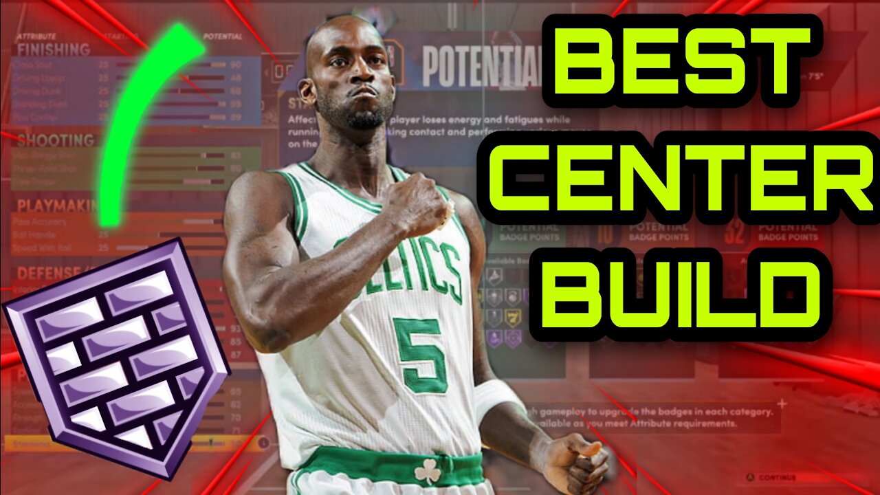 92 Badges - Best center build on NBA 2K22 - Overpowered build