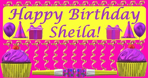 Happy Birthday 3D - Happy Birthday Sheila - Happy Birthday To You - Happy Birthday Song