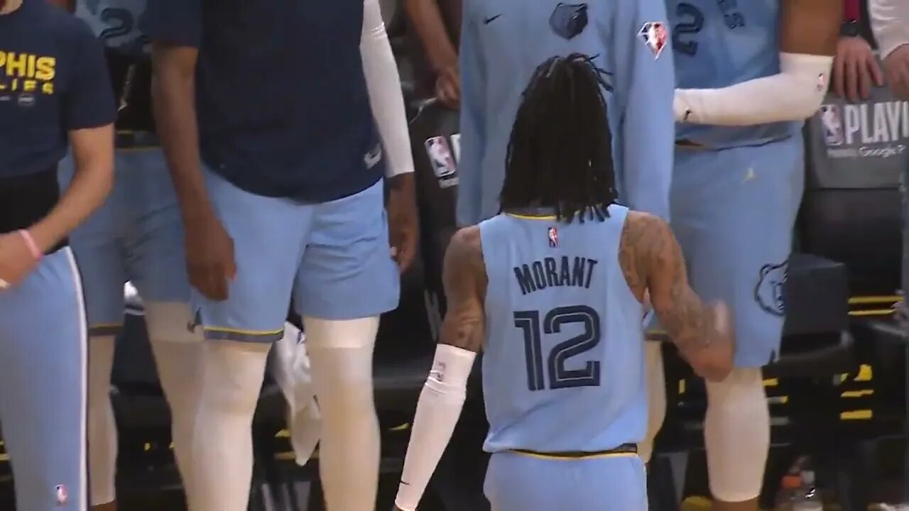 Ja Morant mic'd up in Game 3