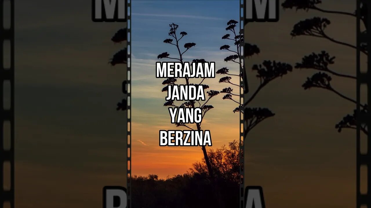 Merajam janda yang berzina