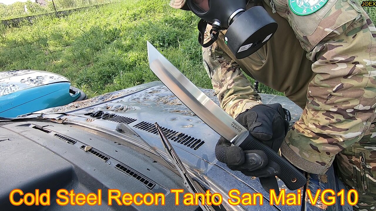 COLD STEEL RECON TANTO SAN MAI VG10 - DESTRUCTION TEST