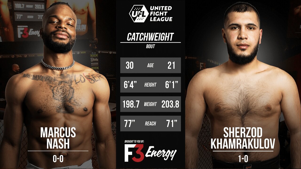 Marcus Nash vs Sherzod Khamrakulov | UFL 4