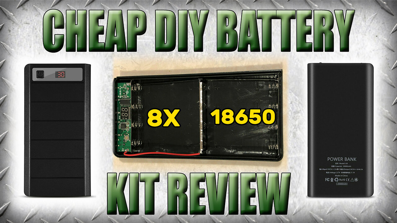 Cheap eBay DIY 8x 18650 Lithium Battery Bank Case Kit Review