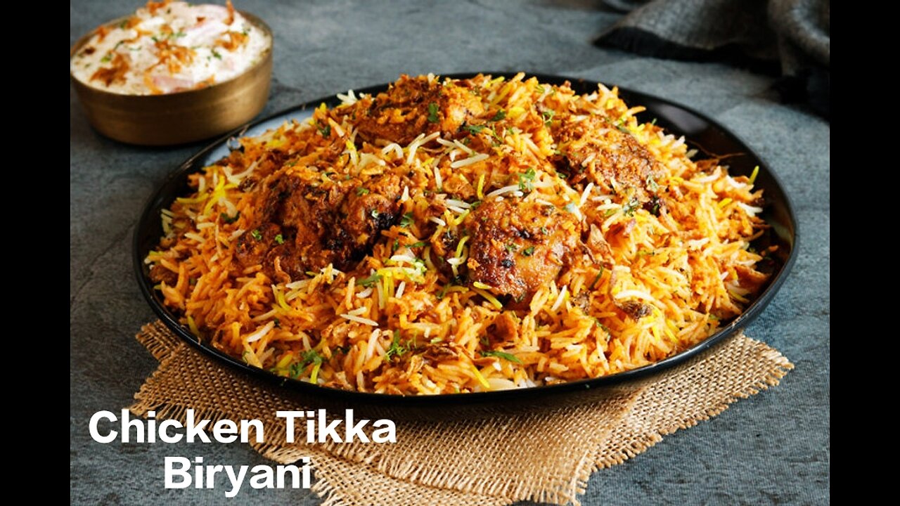 Resturant Style chicken tikka biryani recipe😋#Tasty India Recipe