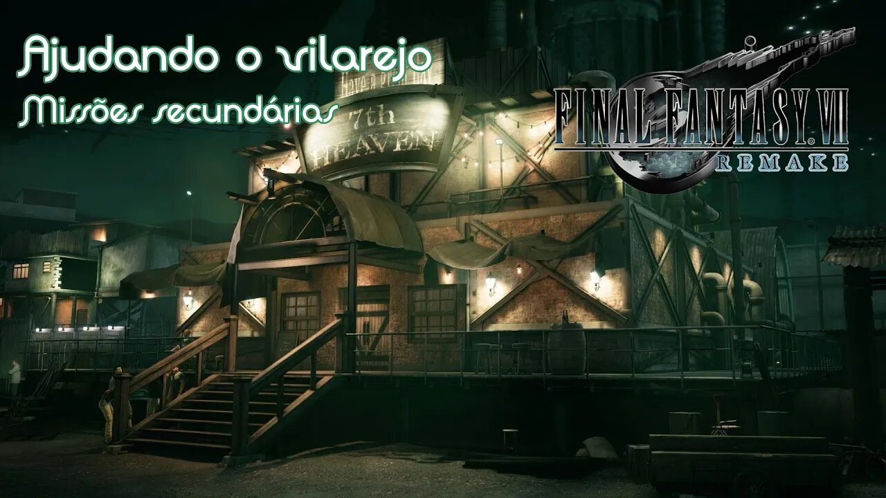 Fazendo as missões secundárias do vilarejo - Final Fantasy VII Remake Gameplay PT4 - PT-BR