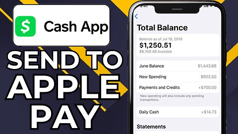 HOW TO TRANSFER MONEY FROM CASH APP TO APPLE PAY