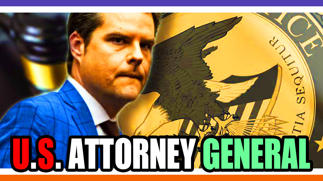 🚨🚨🚨BREAKING - Trump Selects Matt Gaetz As US Attorney General 🟠⚪🟣