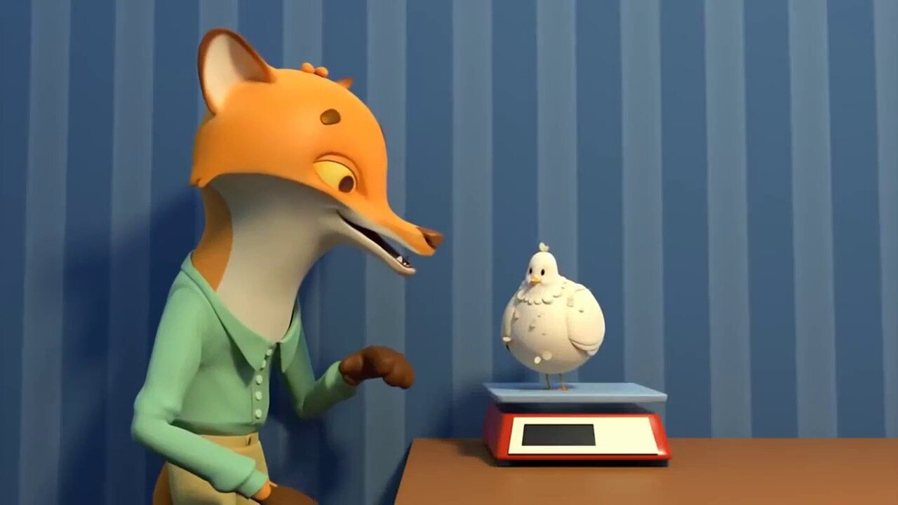 Funny Animated Short Film about a Hungry Fox for kids