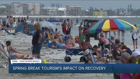 Spring Break on Fort Myers Beach post Hurricane Ian