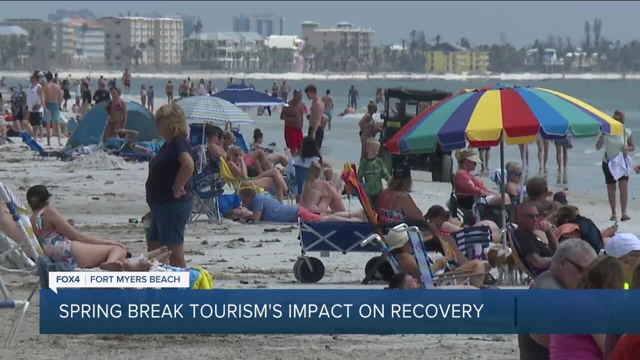 Spring Break on Fort Myers Beach post Hurricane Ian