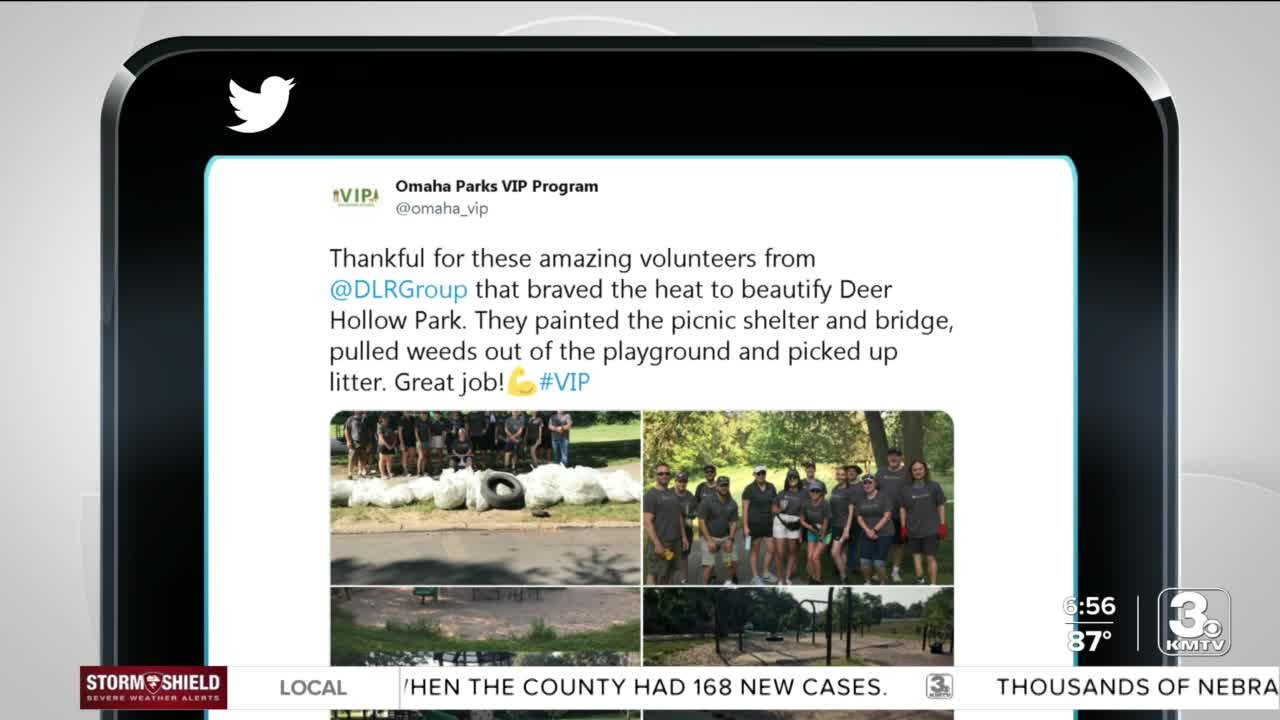 Take Time to Smile: Omaha volunteers help give park a facelift