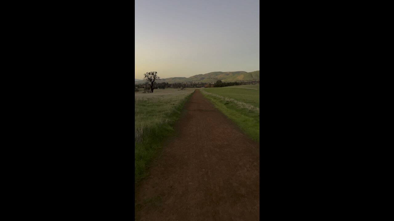 Hiking Just After Sunset