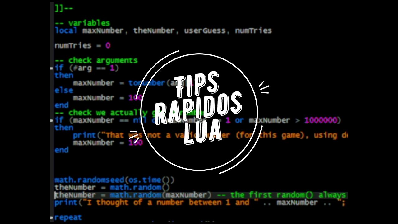 Tips rapidos en Lua / clases