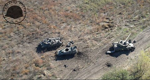 Ataque de un dron ruso FPV contra un par de gantruck con municiones de la OTAN/Ucrania