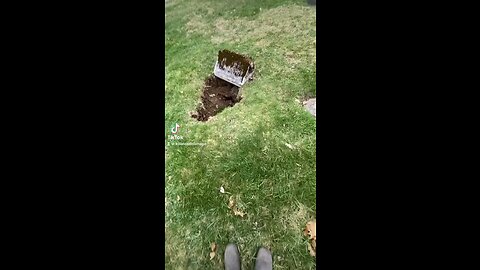 Burial Vault Collapsed • Graveyard Sinkhole at Historical Cemetery