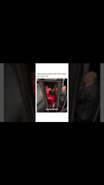 Trae Young confronts a trash talking fan 😳