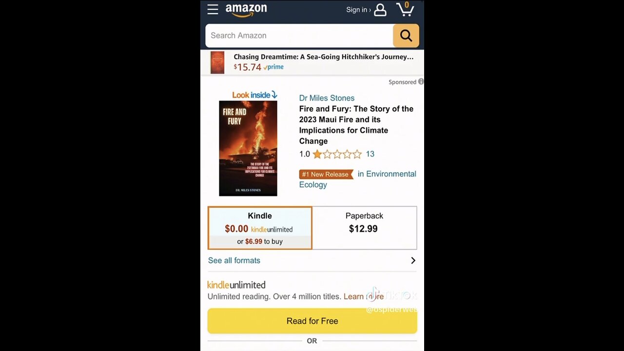 Maui fire book already being sold on Amazon, how? This is very suspicious…