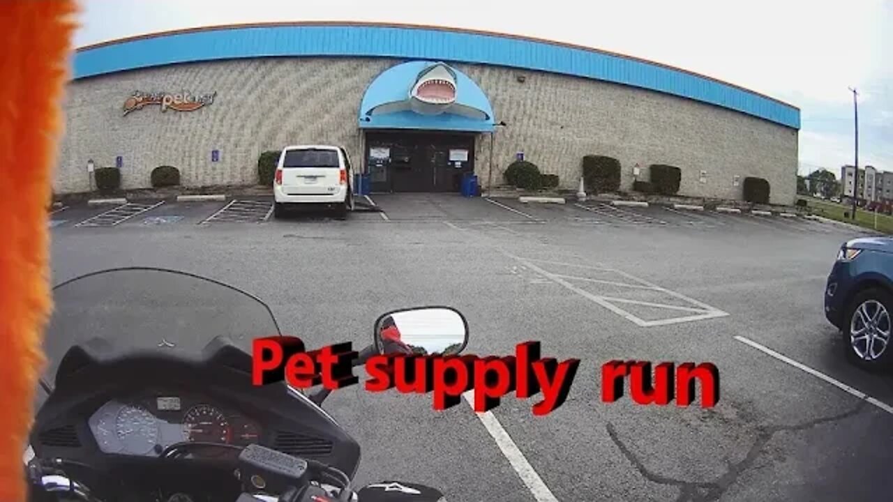 A pet supply run on my Honda NT700V motorcycle to Centerville PA, includes a close call