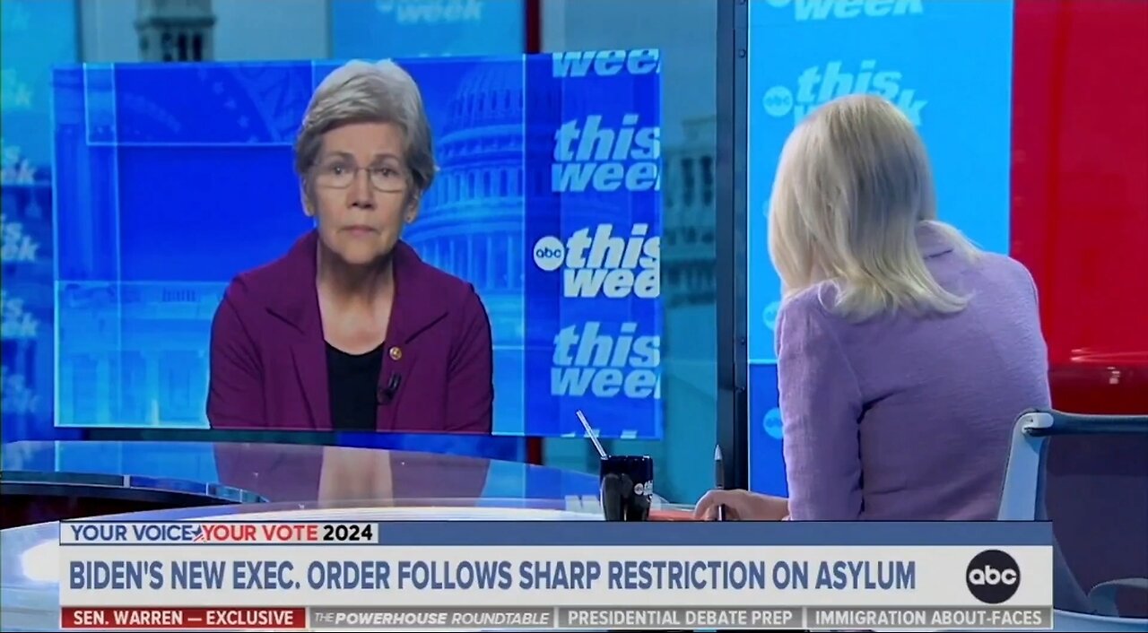 Elizabeth Warren: Biden's Open Border Isn't Biden's Fault