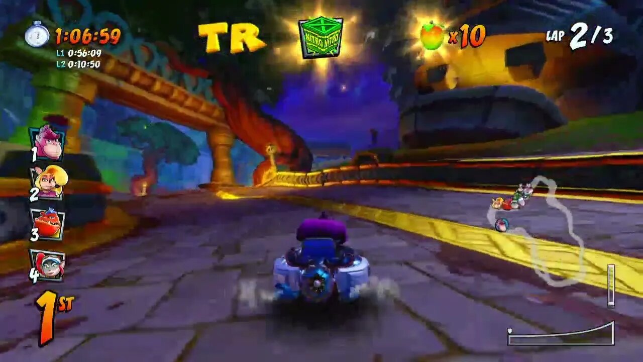 Tiny Temple CTR Challenge Gameplay - Crash Team Racing Nitro-Fueled