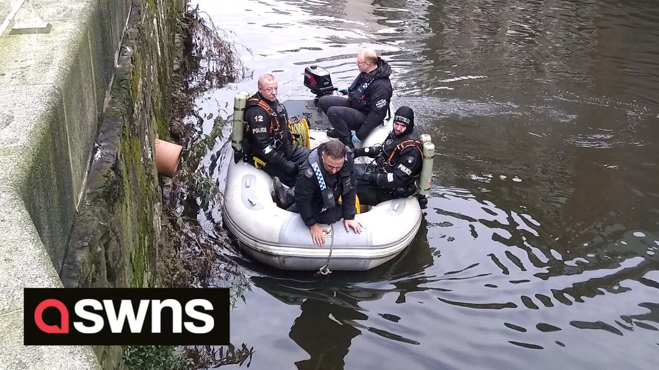 UK police divers search canal following disappearance of student Charley Gadd