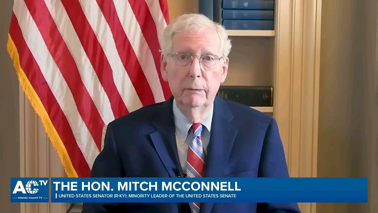 [AC NATO Summit] Mitch McConnell: “The peace & prosperity that we've enjoyed is not going to uphold itself. The test we're facing is the test of the West's resolve.”