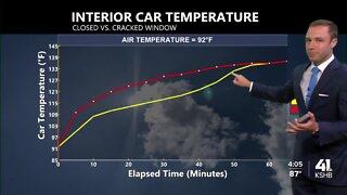 Trying to keep your car cool? Cracking windows won't always help