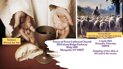 Maunday Thursday Sermon: Blessed Are You