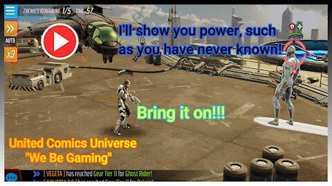 MARVEL STRIKE FORCE: Ninjetta Kage's 1 minute left in arena Kestrel vs Silver Surfer regent battle! "We Are Comics"