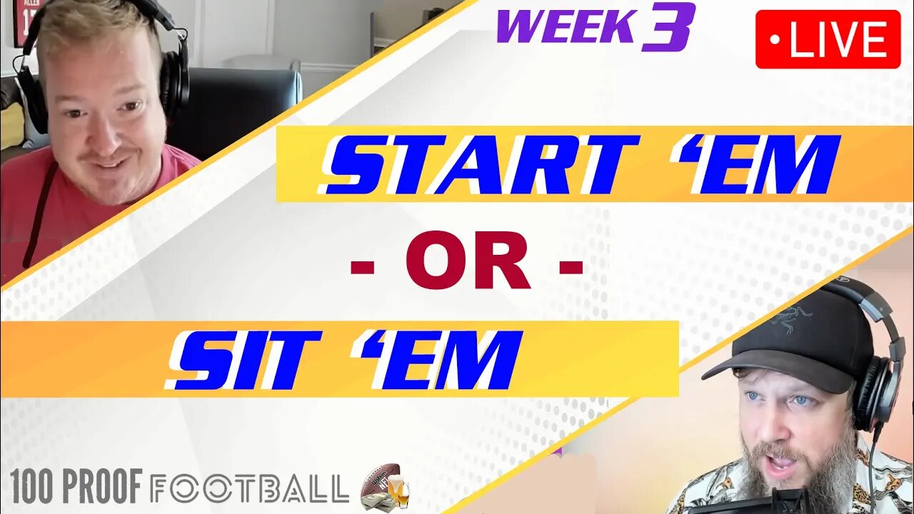 START 'EM / SIT 'EM - NFL FANTASY WEEK 3