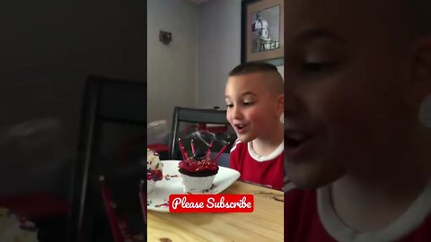 He didn’t know they were relighting candles! 🎉 #shorts