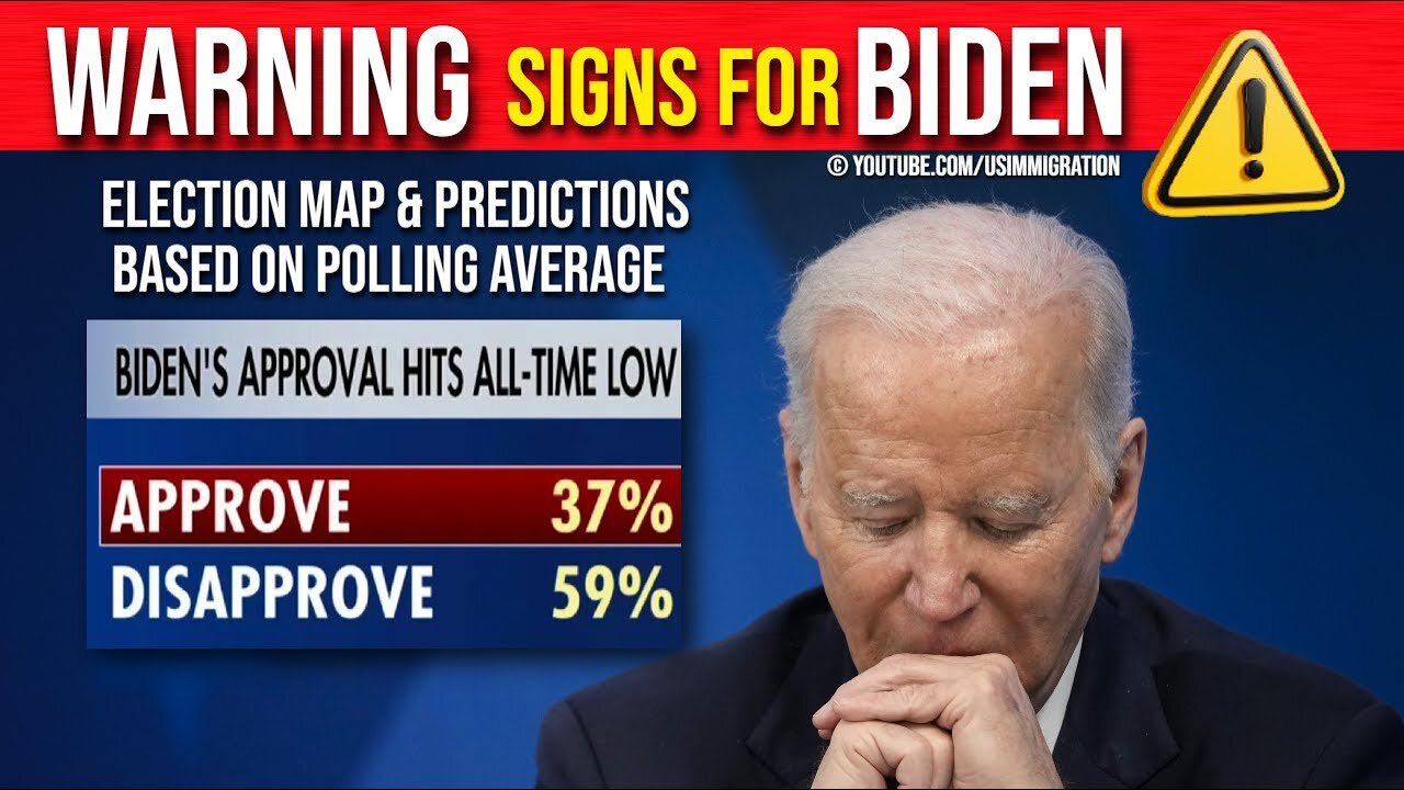 JUST NOW: Warning Signs for BIDEN | 2024 Election Map & Predictions Based on New Polling Averages