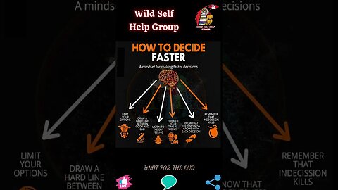 🔥 Decide faster 🔥 #shorts 🔥 #wildselfhelpgroup 🔥 11 August 2023 🔥